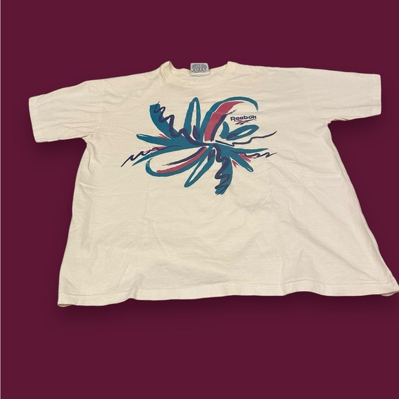 VTG 90s Reebok Tee Shirt L Streetwear Running Cotton Athletic Women’s Retro - Picture 6 of 8